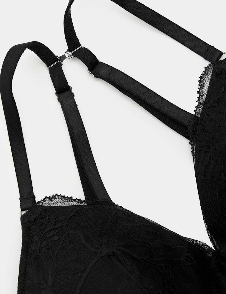 Savannah Lace Non Wired Plunge Bra Set A-E 4 of 6