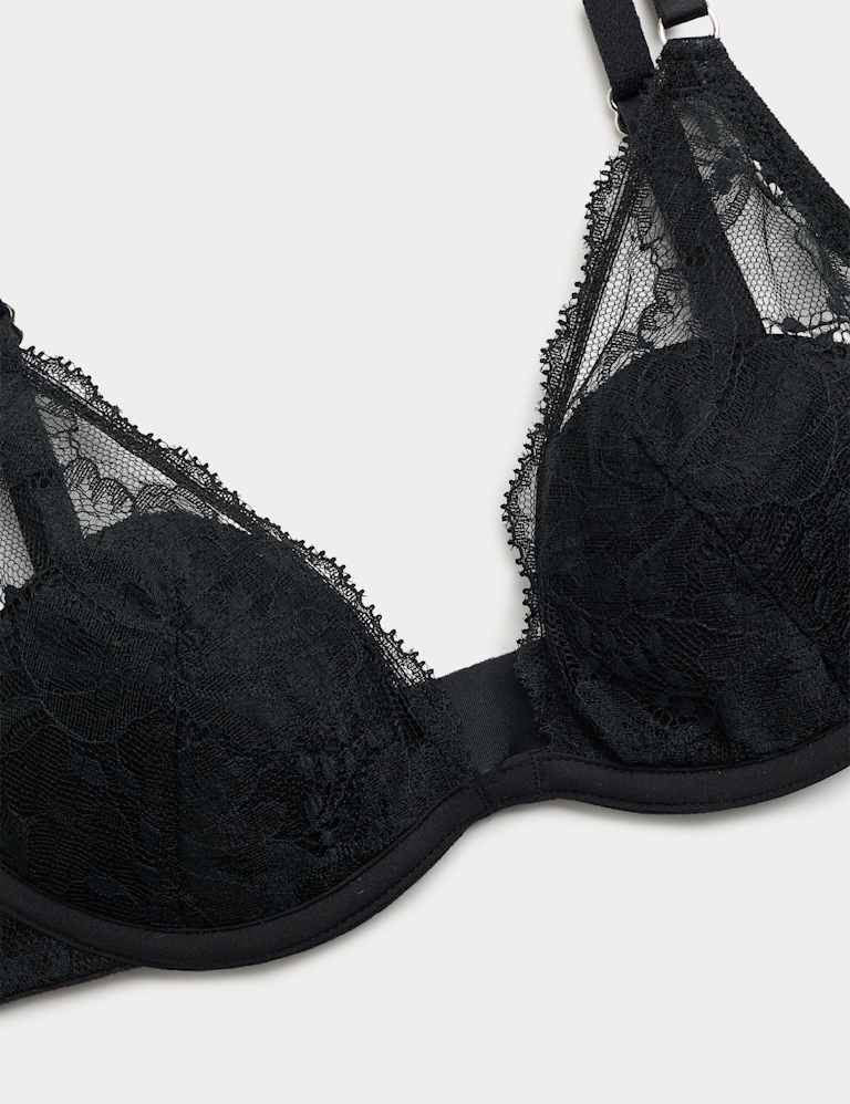 Savannah Lace Wired Plunge Bra Set A-E 4 of 6