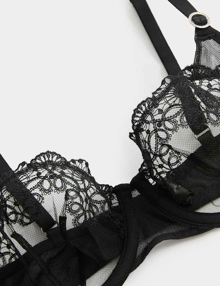 Seoul Embroidery Mesh Suspender Set 5 of 9