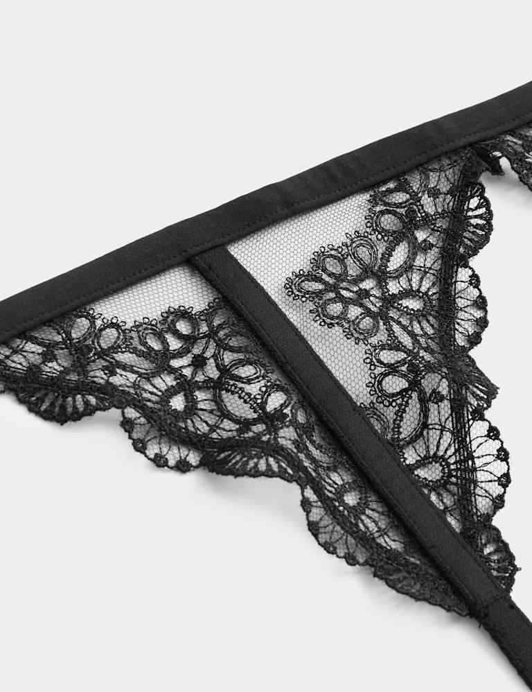 Seoul Embroidery Mesh Suspender Set 9 of 9