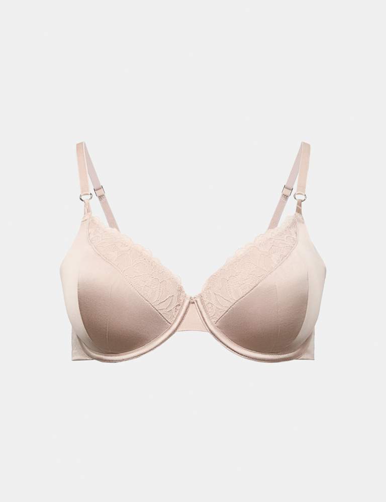 Silk & Lace Wired Full Cup Bra Set A-E 2 of 6
