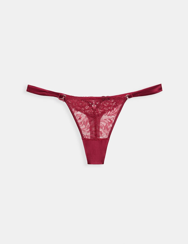 Silk & Lace Wired Demi Cup Bra Set A-E 3 of 6
