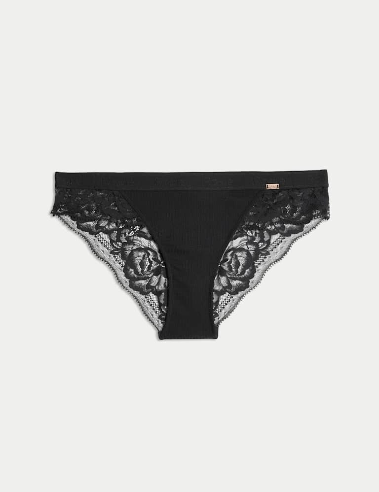 Rib & Lace Wired Full Cup Lounge Bra Set A-E 3 of 6