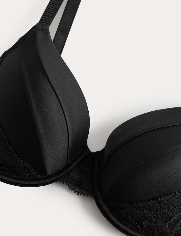 Silk & Lace Wired Full Cup Bra Set A-E 4 of 6