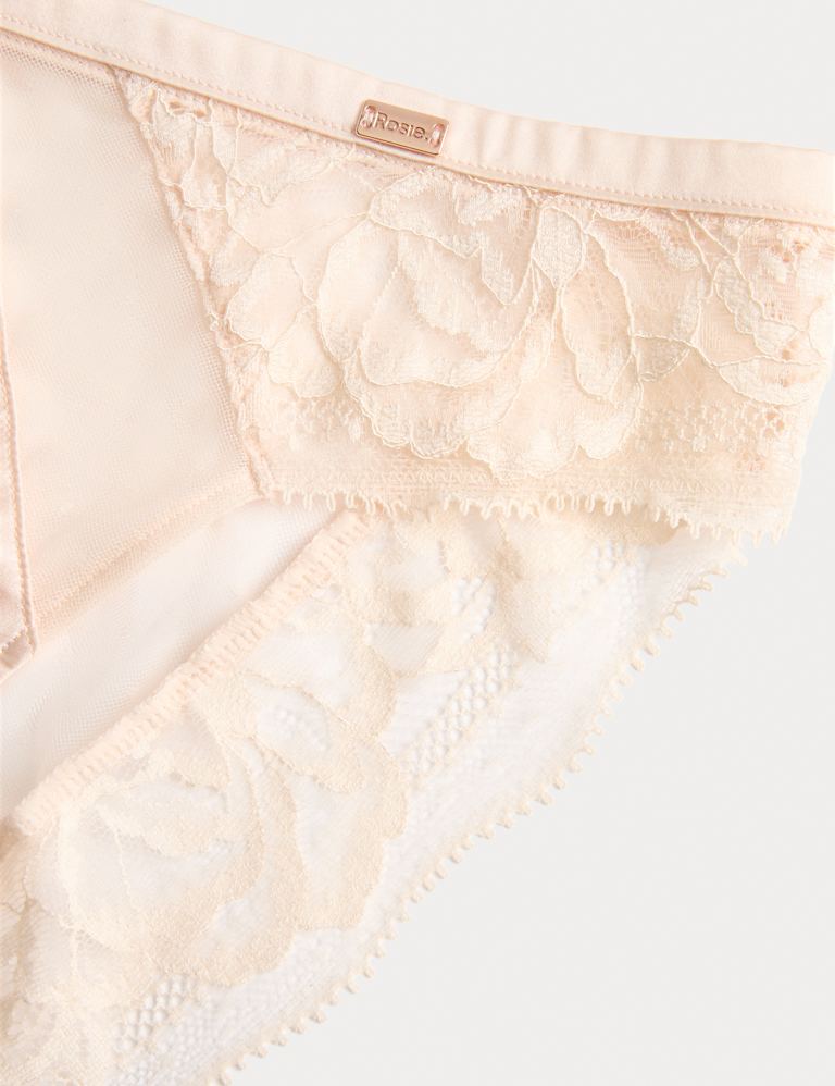 Silk & Lace Wired Balcony Bra Set 5 of 6