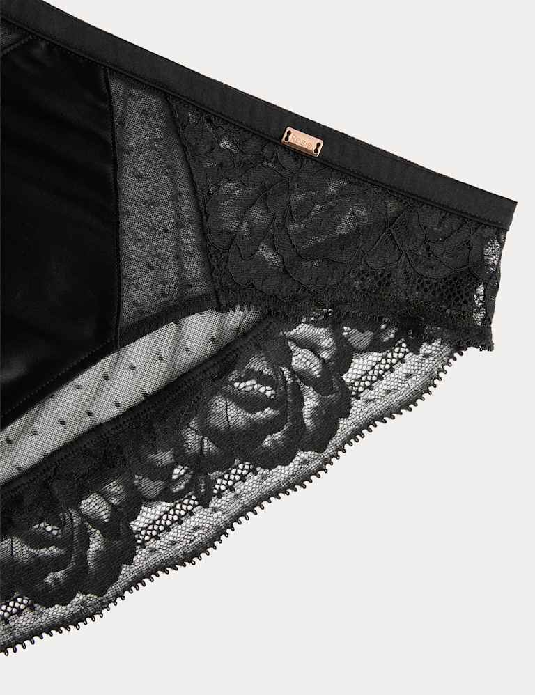 Silk & Lace Wired Balcony Bra Set 5 of 6