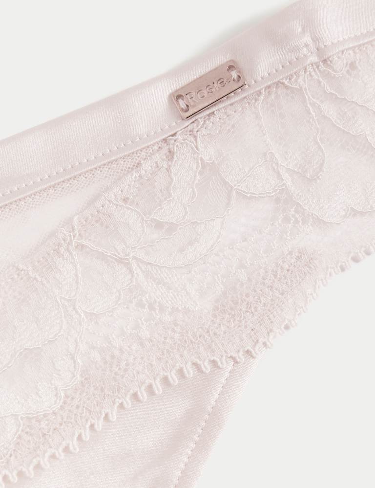 Silk & Lace Wired Full Cup Bra Set A-E 6 of 6