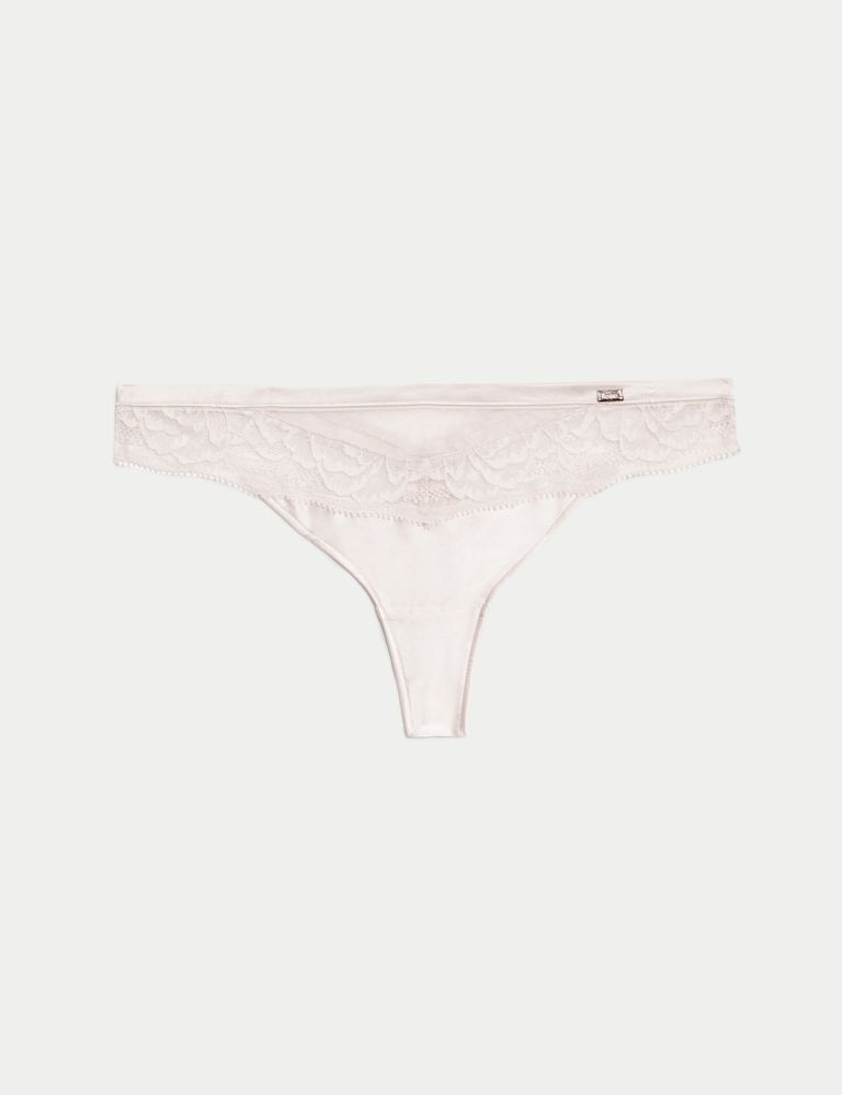 Silk & Lace Wired Full Cup Bra Set A-E 3 of 6
