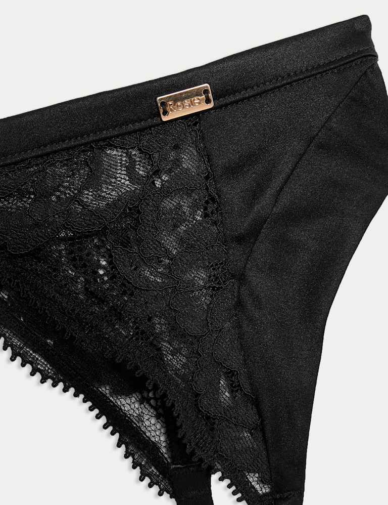 Silk & Lace Wired Balcony Bra Set 8 of 9