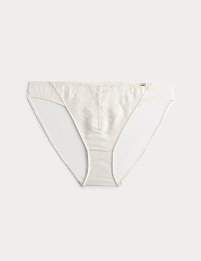 Forget Me Not Satin Wired Plunge Bra Set A-E 3 of 6