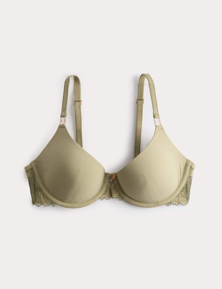 Ianthe Embroidery Wired Scoop Demi Bra Set A-E 2 of 6