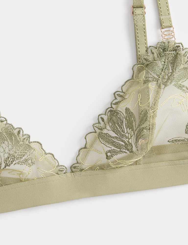 Ianthe Embroidered Non Wired Bralette Set A-E 4 of 6