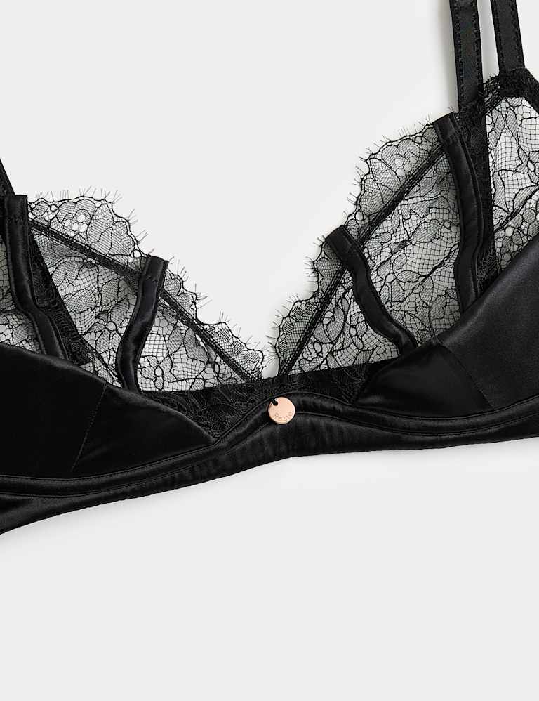 Liana Lace Non Wired Plunge Bra Set A-E 4 of 6