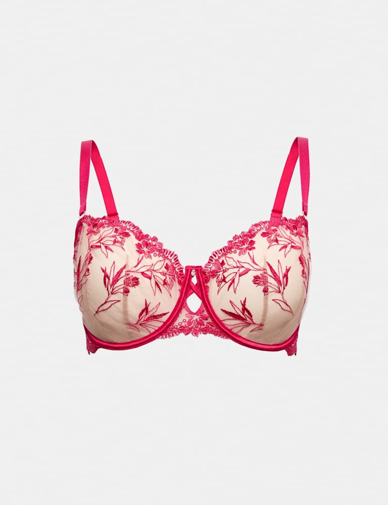 Alessia Embroidery Wired Balcony Bra Set F-H 2 of 6