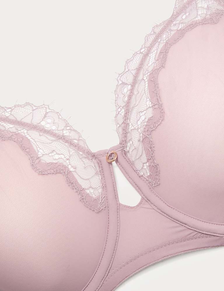 Nolana Lace Wired Balcony Bra Set F-H 4 of 6