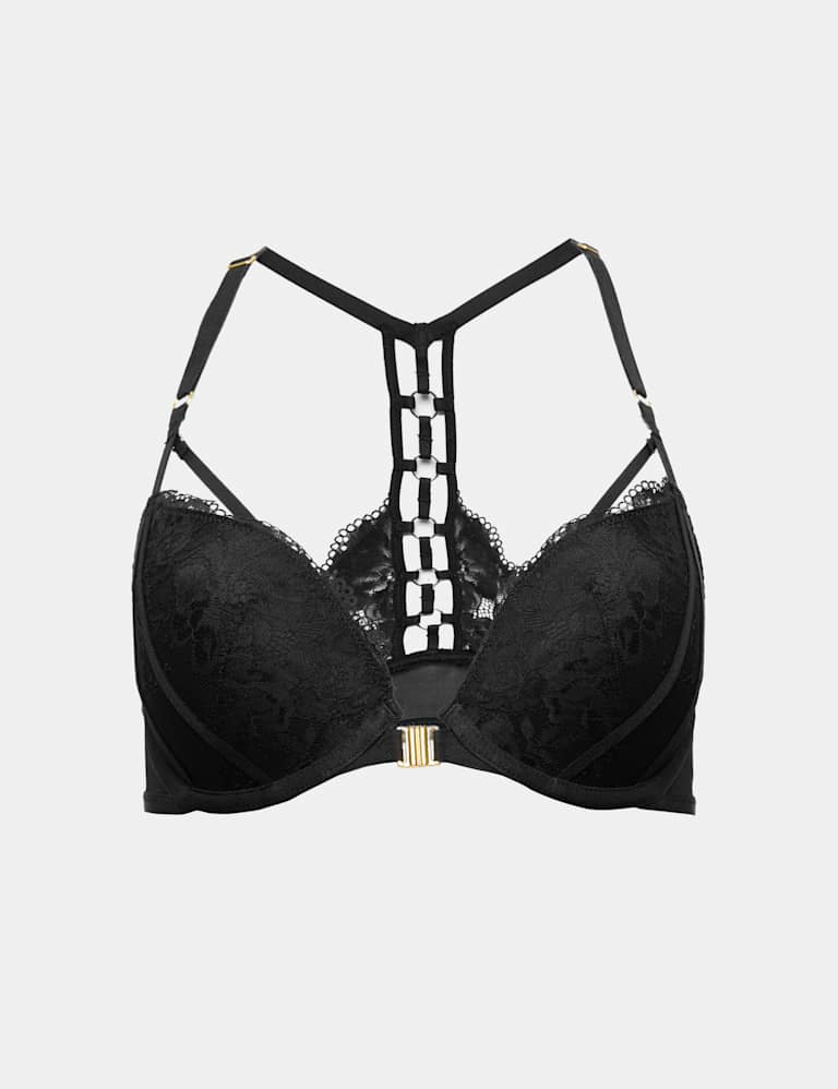 Vera Lace Wired Push Up Plunge Bra Set A-E 2 of 6