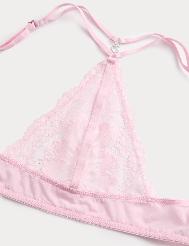 Lindy Lace Wired Push-Up Plunge Bra Set A-E 4 of 6