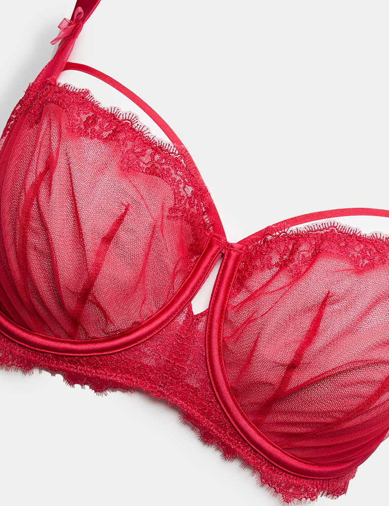 Magda Embroidery Wired Balcony Bra Set F-H 4 of 6