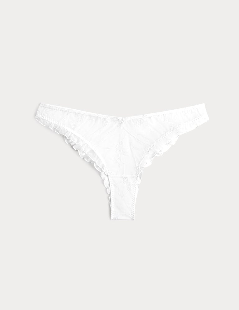 Helena Embroidery Wired Demi Cup Bra Set A-E 3 of 6