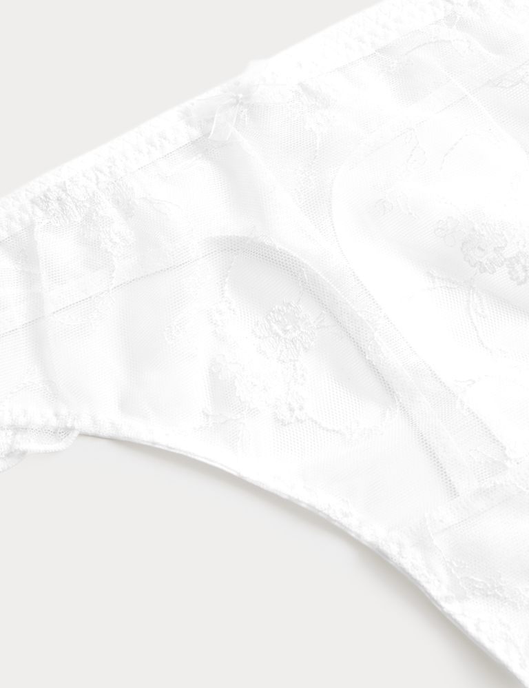 Helena Embroidery Wired Demi Cup Bra Set A-E 2 of 2