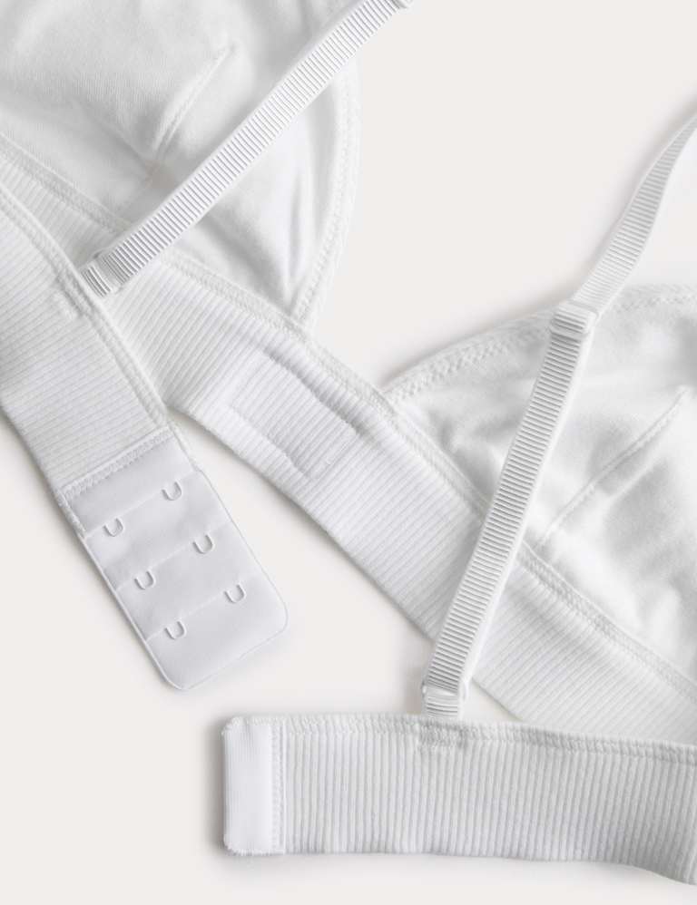 Juni Cotton Rib Non Wired Bralette Set A-E 6 of 6