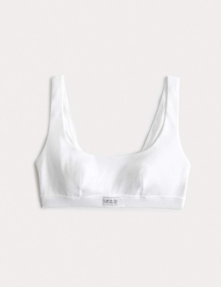 Juni Cotton Rib Non Wired Crop Top Set A-E 1 of 6
