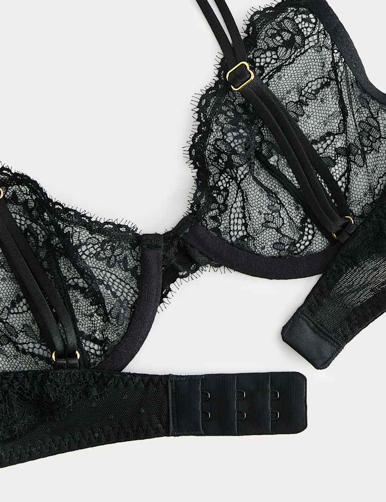 Ida Lace Wired Plunge Bra Set A-E 6 of 6