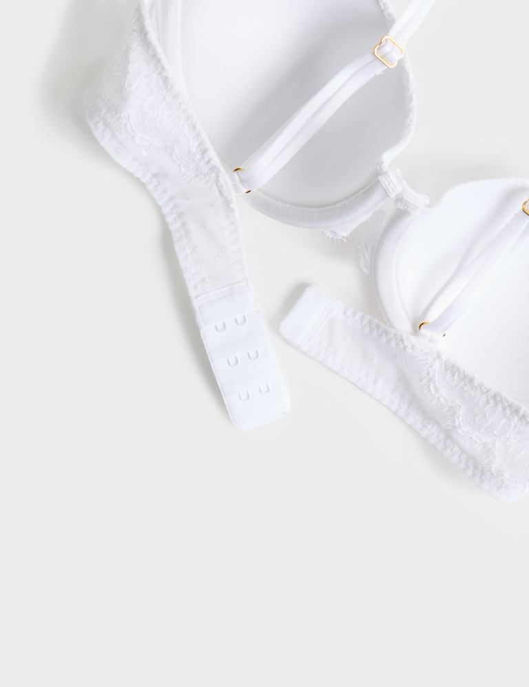 Ida Lace Wired Demi Cup Bra Set A-E 6 of 6
