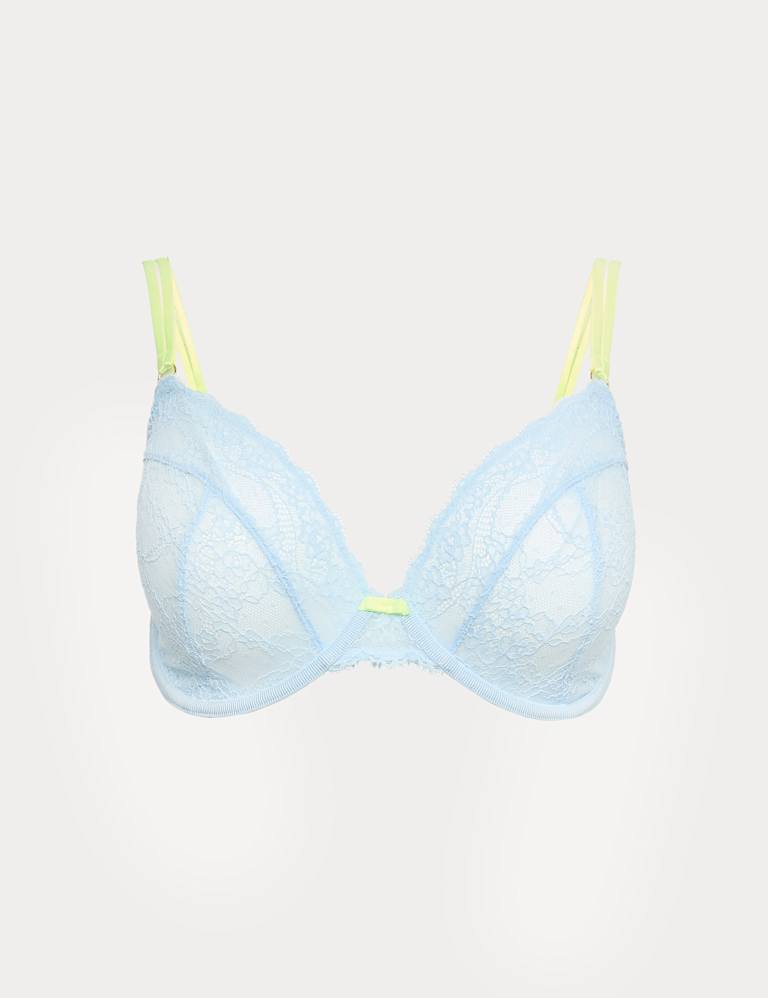 Ida Lace Wired Plunge Bra Set F-H 2 of 6