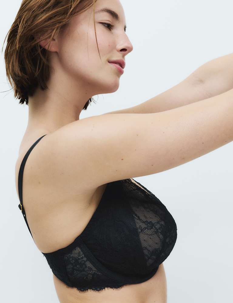 Ida Lace Wired Plunge Bra Set F-H 4 of 6