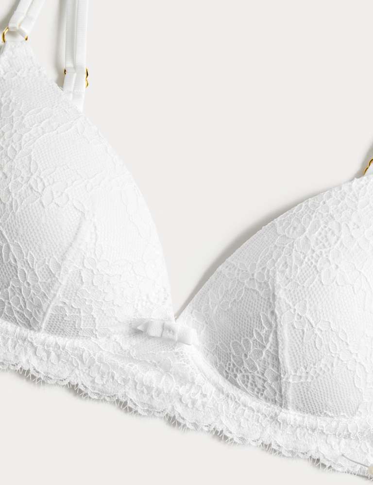 Ida Lace Non Wired Plunge Bra Set A-E 4 of 6