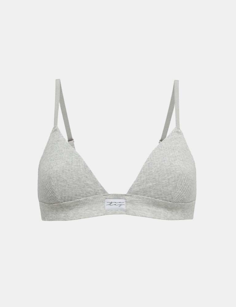 Asta Cotton Rib Non Wired Bralette Set 2 of 6