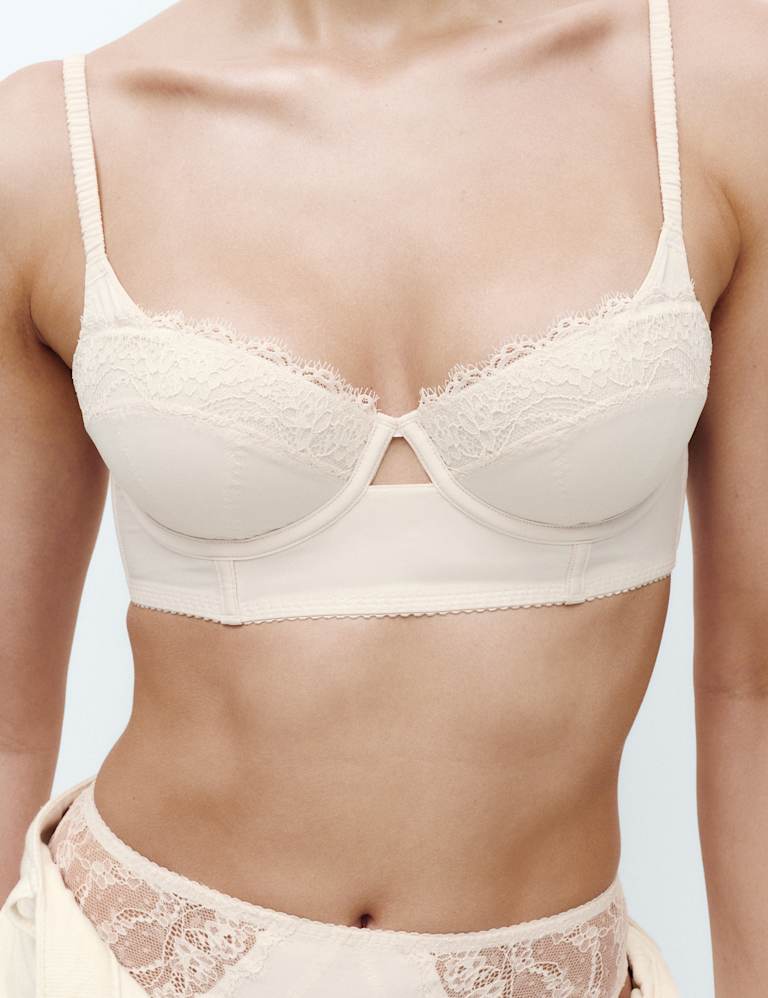 Clara Papertouch Wired Longline Balcony Bra Set A-E 5 of 6