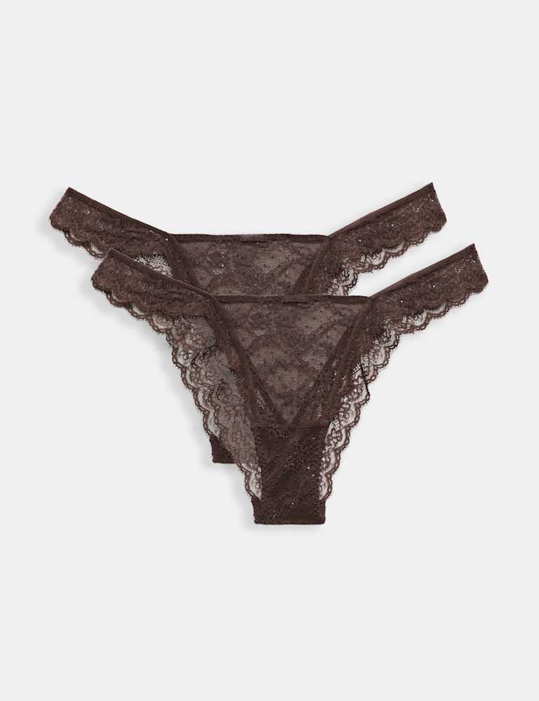Ida Lace Wired Plunge Bra Set A-E 1 of 6