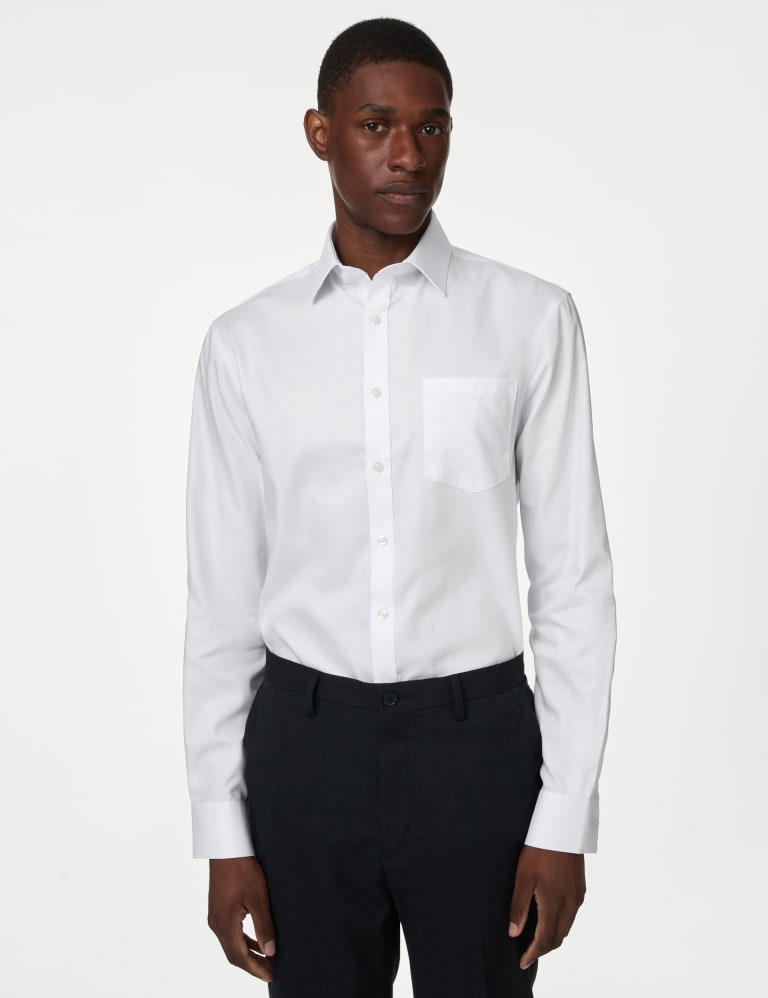 Slim Fit Non Iron Pure Cotton Shirt 4 of 5