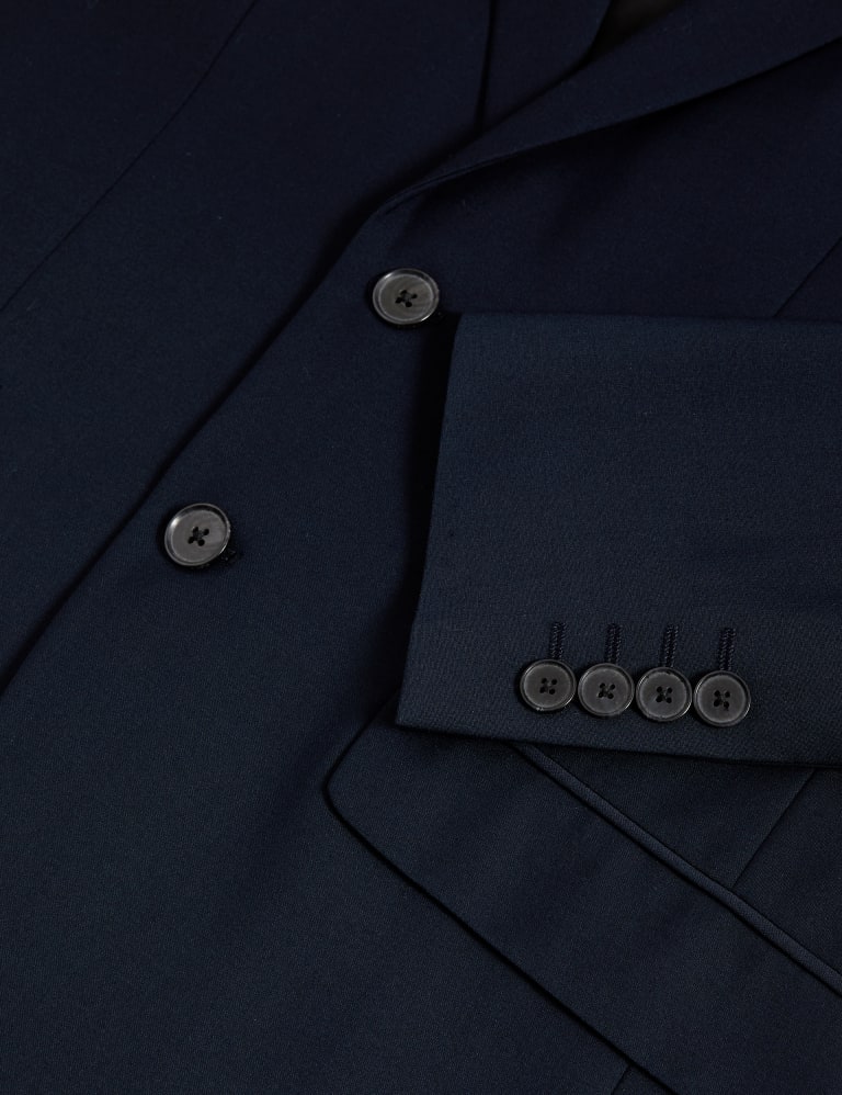 3 Piece Slim Fit Wool Blend Stretch Suit 5 of 9