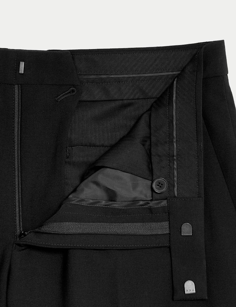 3 Piece Slim Fit Wool Blend Stretch Suit 6 of 9