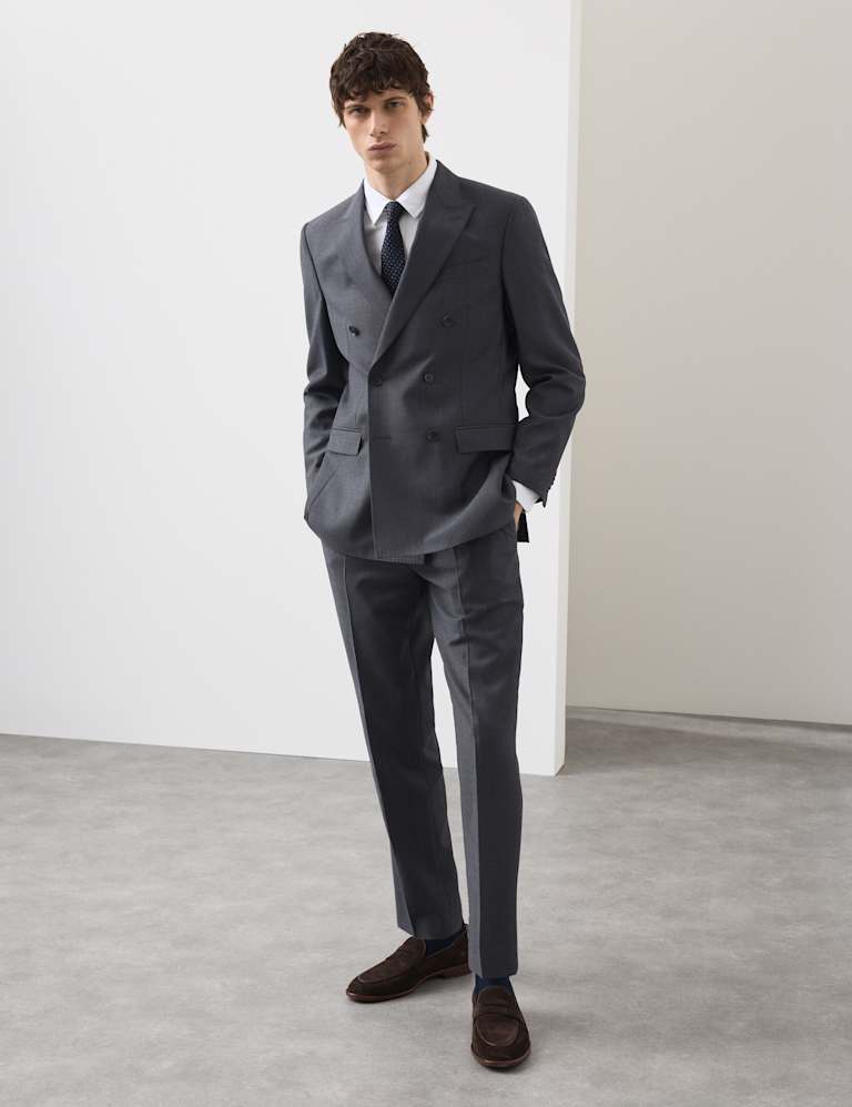 2 Piece Tailored Fit Wool Rich Suit 1 of 6