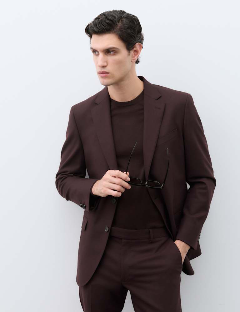 2 Piece Italian Wool Blend Performance Suit 1 of 6
