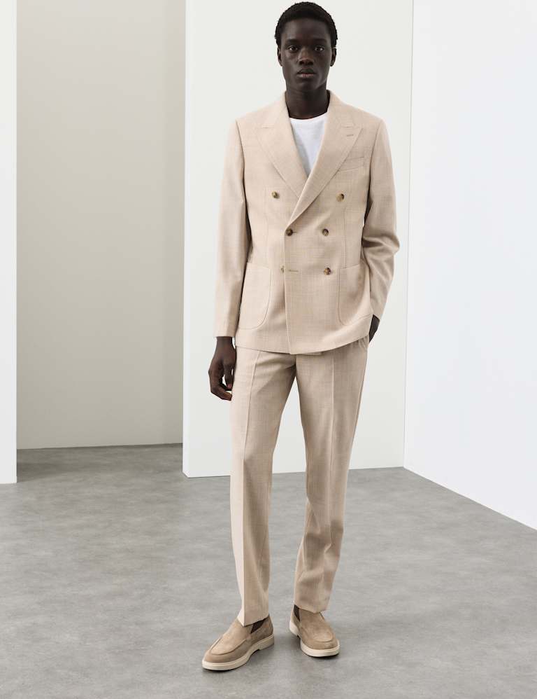 2 Piece Tailored Fit Merino Wool Rich Suit 5 of 6