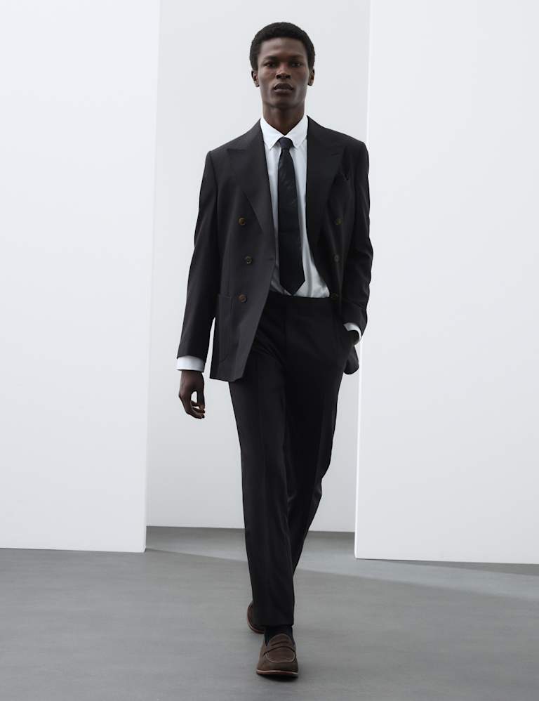 2 Piece Tailored Fit Wool Blend Suit 5 of 6