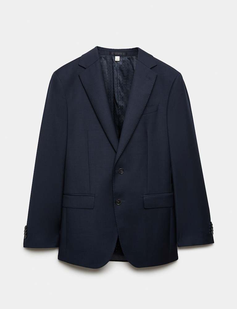 3 Piece Tailored Fit Pure Merino Wool Suit 2 of 9