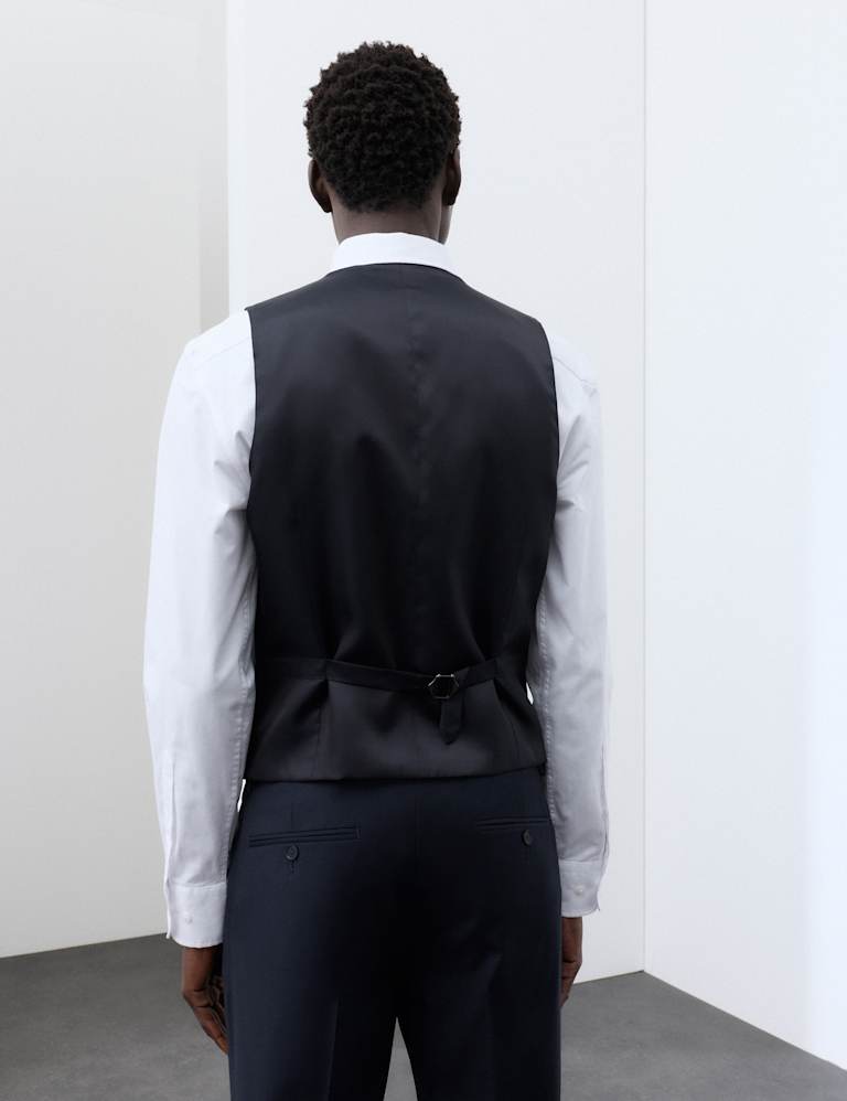 3 Piece Tailored Fit Pure Merino Wool Suit 5 of 9
