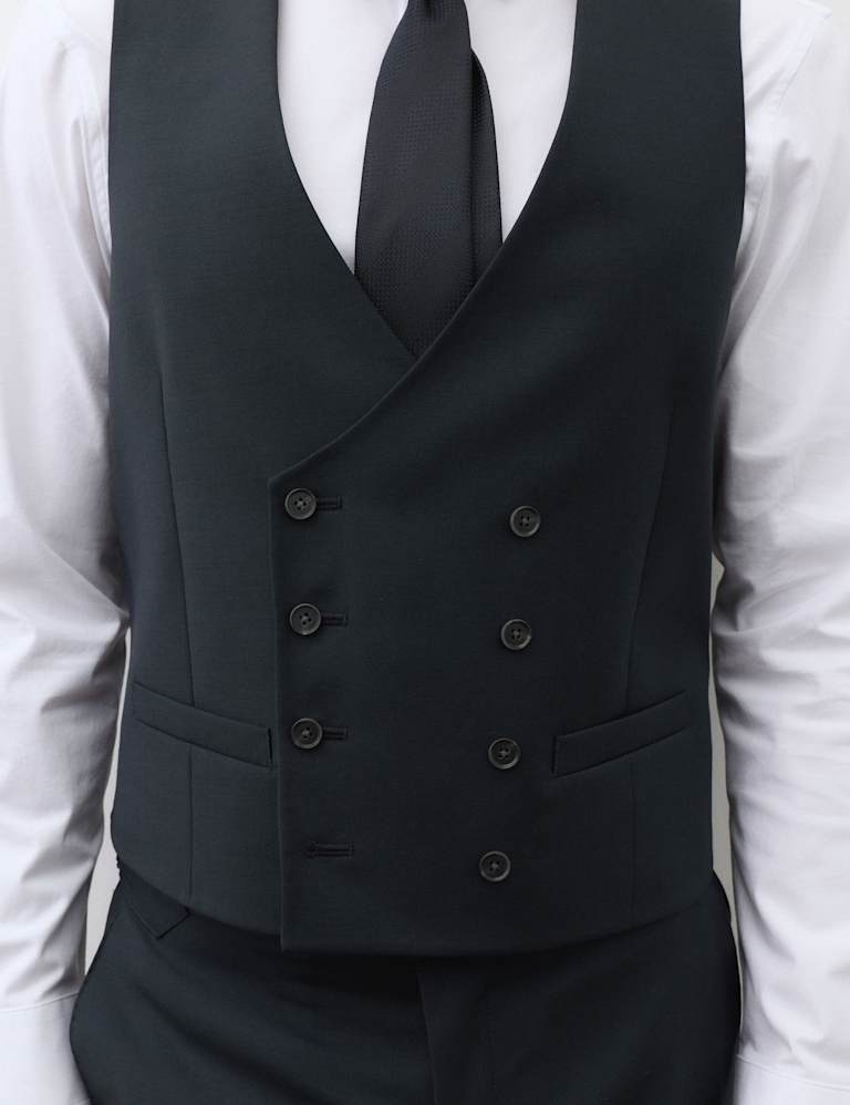 3 Piece Tailored Fit Wool Rich Suit 9 of 9