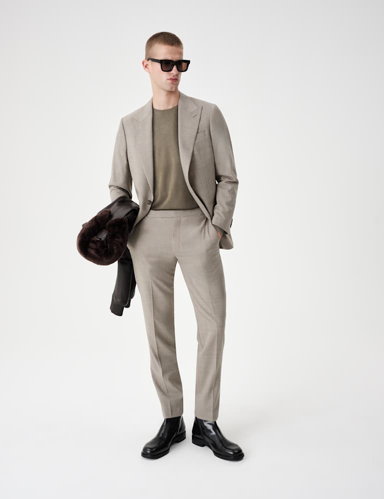 2 Piece Tailored Fit Wool Blend Suit 4 of 6