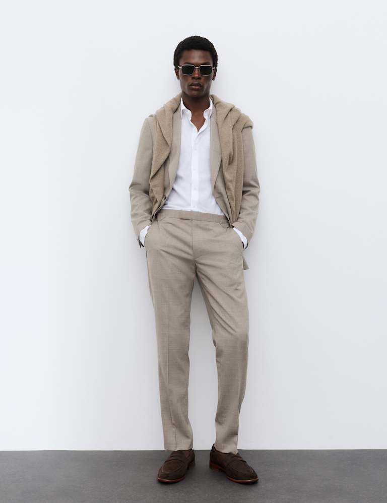 2 Piece Tailored Fit Wool Blend Suit 4 of 6
