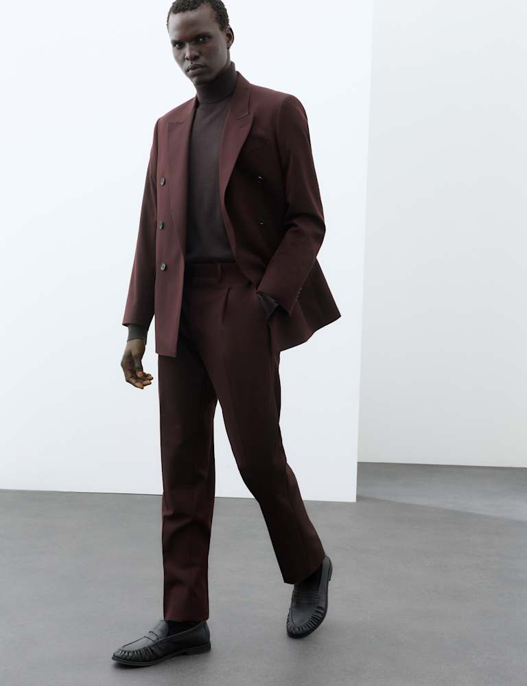2 Piece Merino Wool Rich Double Breasted Suit 6 of 6