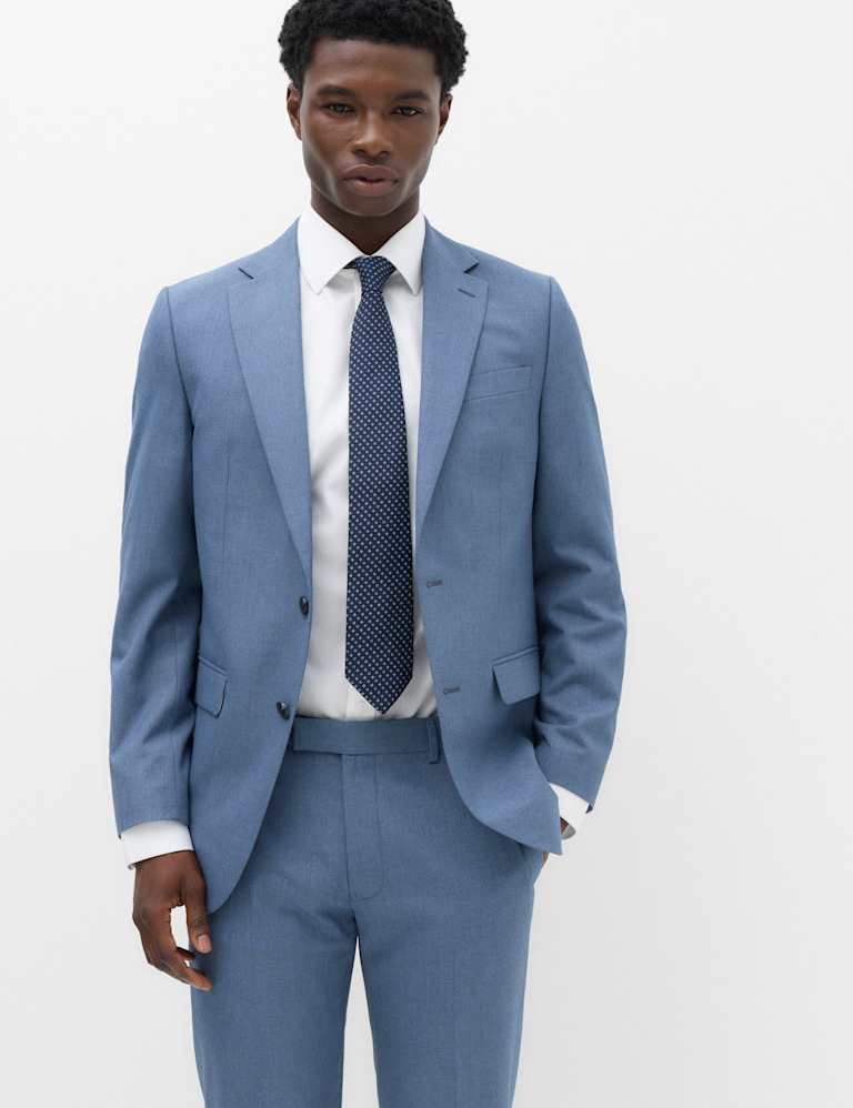2 Piece Tailored Fit Textured Suit 1 of 6