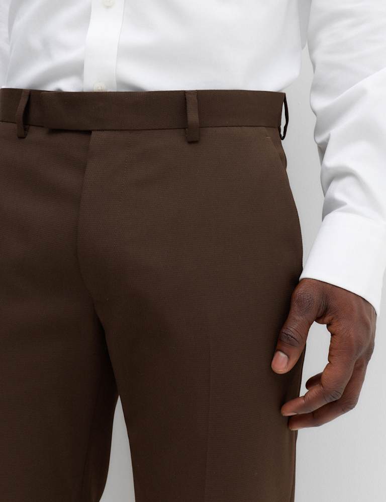 3 Piece Tailored Fit Textured Suit 6 of 9