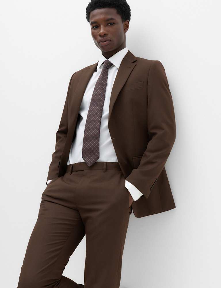 2 Piece Tailored Fit Textured Suit 6 of 6